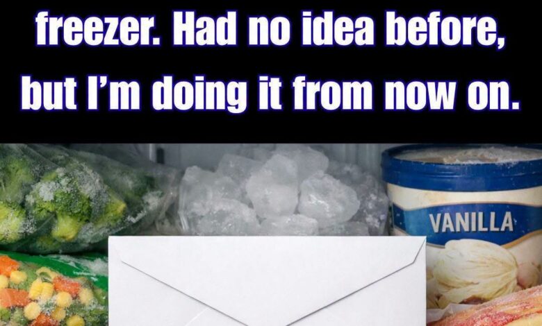 Why Some People Put Envelopes in the Freezer and the Simple Trick Behind It Why Some People Put Envelopes in the Freezer and the Simple Trick Behind It