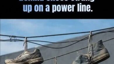 The Hidden Meaning Behind Shoes Hanging From Power Lines