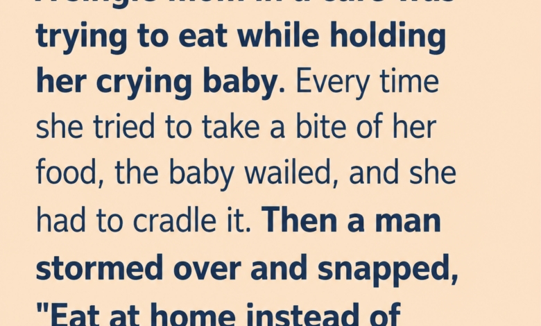 The Café Incident That Took an Unexpected Turn and Taught Everyone a Powerful Lesson The Café Incident That Took an Unexpected Turn and Taught Everyone a Powerful Lesson