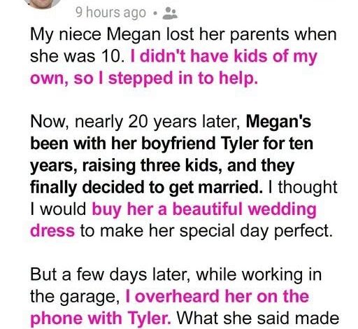 I Promised to Pay for My Niece’s Wedding Dress — Then One Phone Call Changed My Decision I Promised to Pay for My Niece’s Wedding Dress — Then One Phone Call Changed My Decision