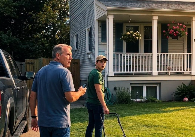A Routine Lawn Job Took an Unexpected Turn After a Worker Heard Crying Below