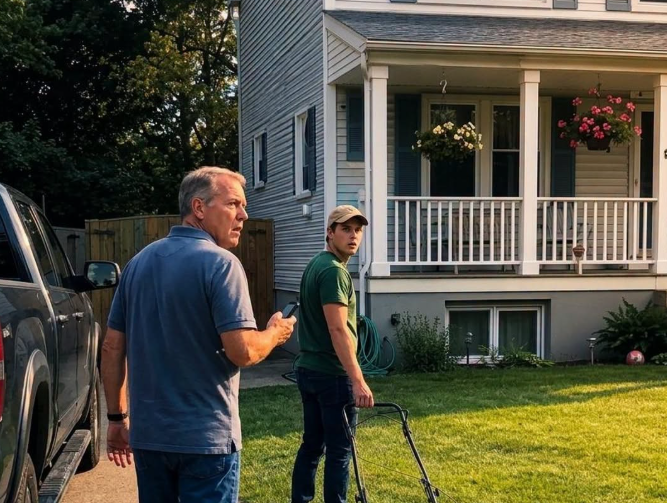 A Routine Lawn Job Took an Unexpected Turn After a Worker Heard Crying Below
