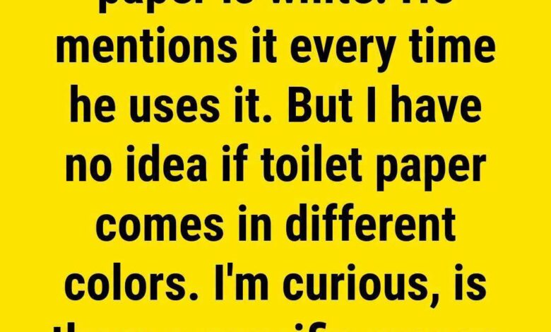 The Surprising Reason Toilet Paper Is Usually White and How It Became the Standard Choice