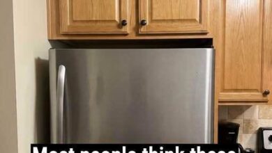 The Smart Way to Use the Cabinets Above Your Refrigerator