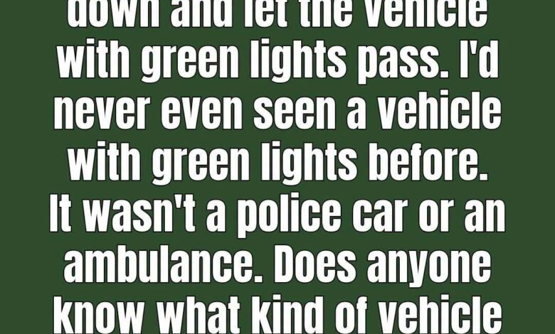 The Meaning Behind Green Lights on Certain Vehicles